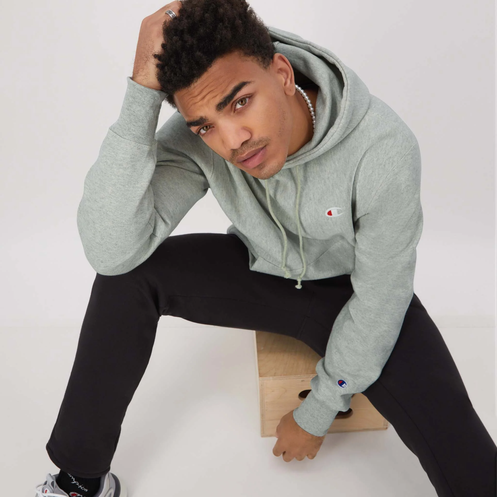 Reverse Weave Hoodie, C Logo - Image 5