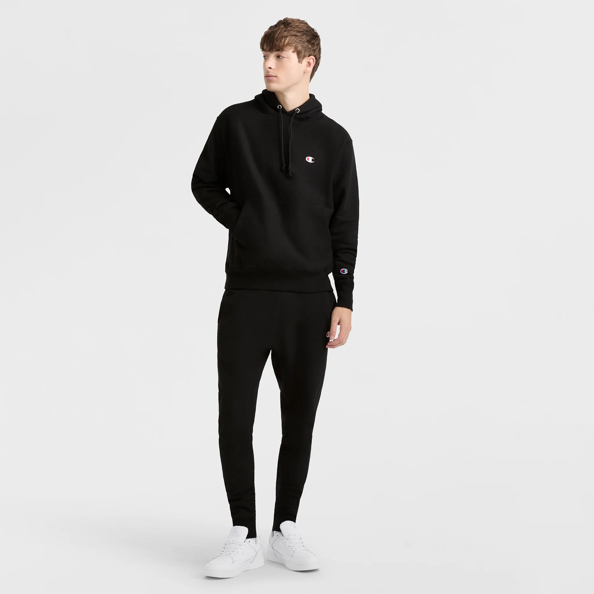 Reverse Weave Small C Hooded Sweatshirt - Image 4