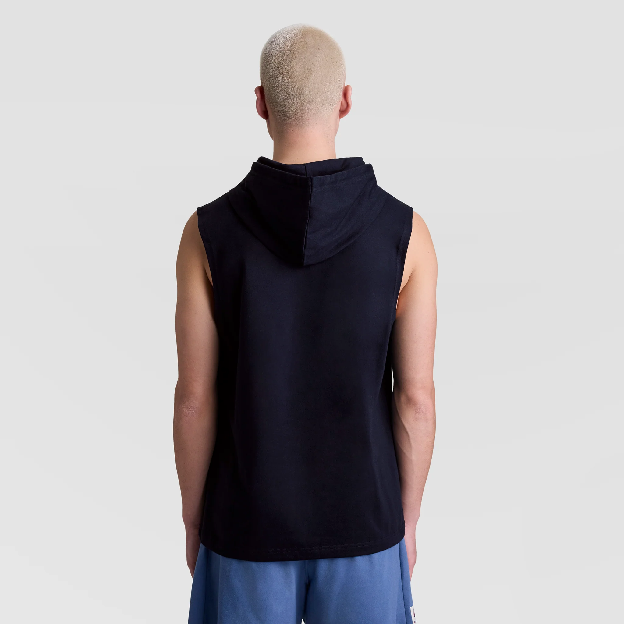 Sleeveless Hoodie, Embroidered C Logo - Image 2