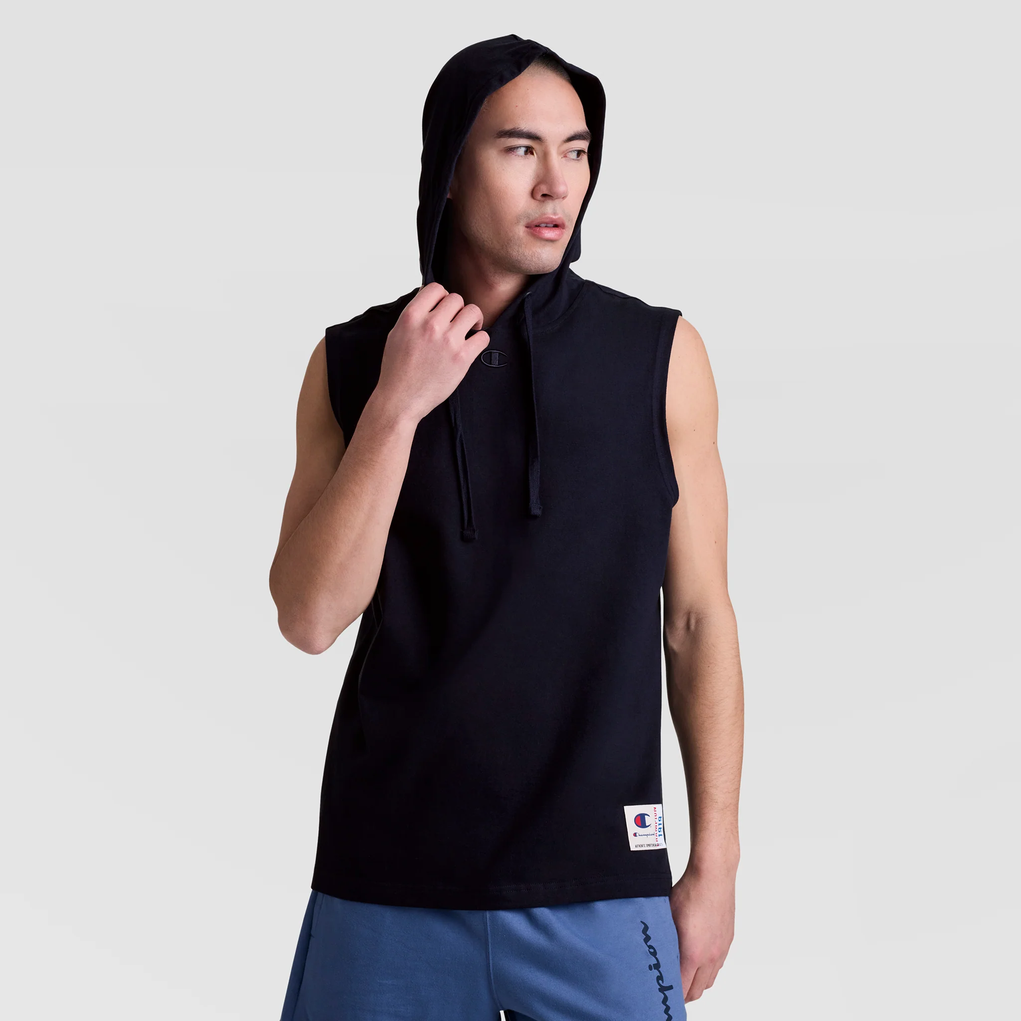 Sleeveless Hoodie, Embroidered C Logo - Image 5