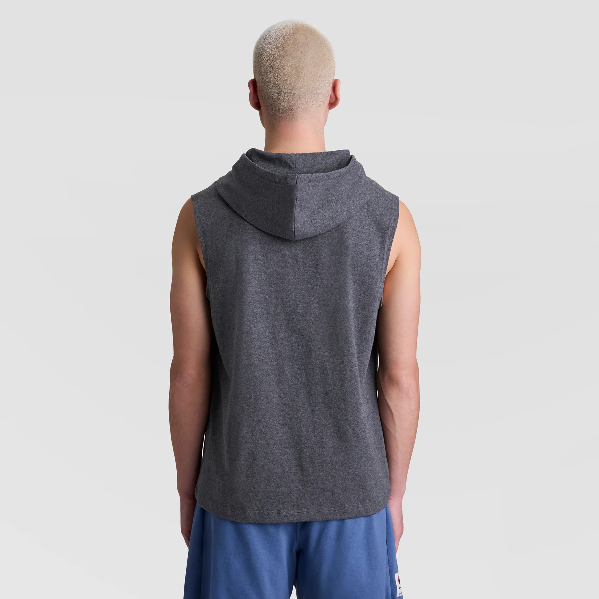Sleeveless Hoodie, Embroidered C Logo - Image 2