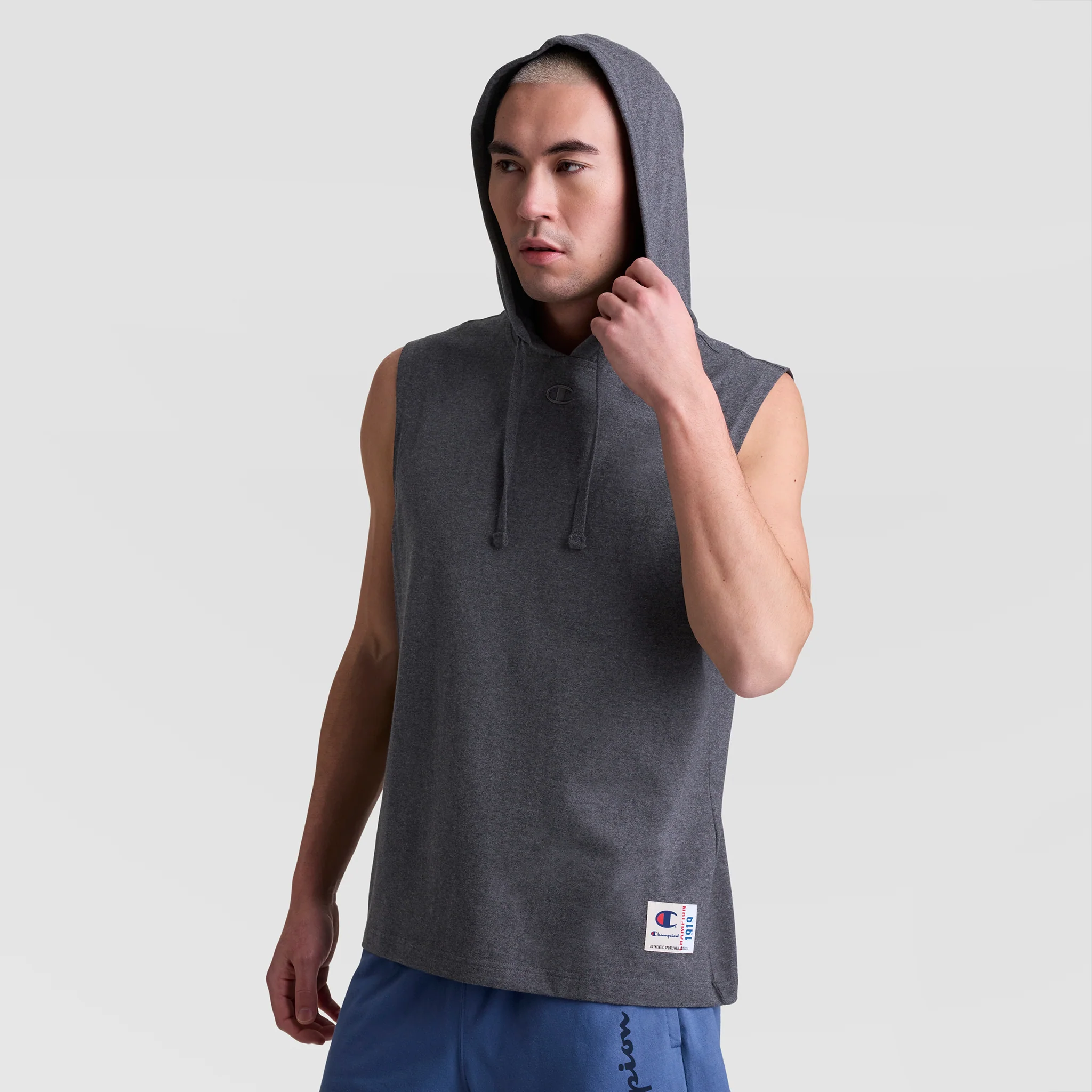 Sleeveless Hoodie, Embroidered C Logo - Image 5