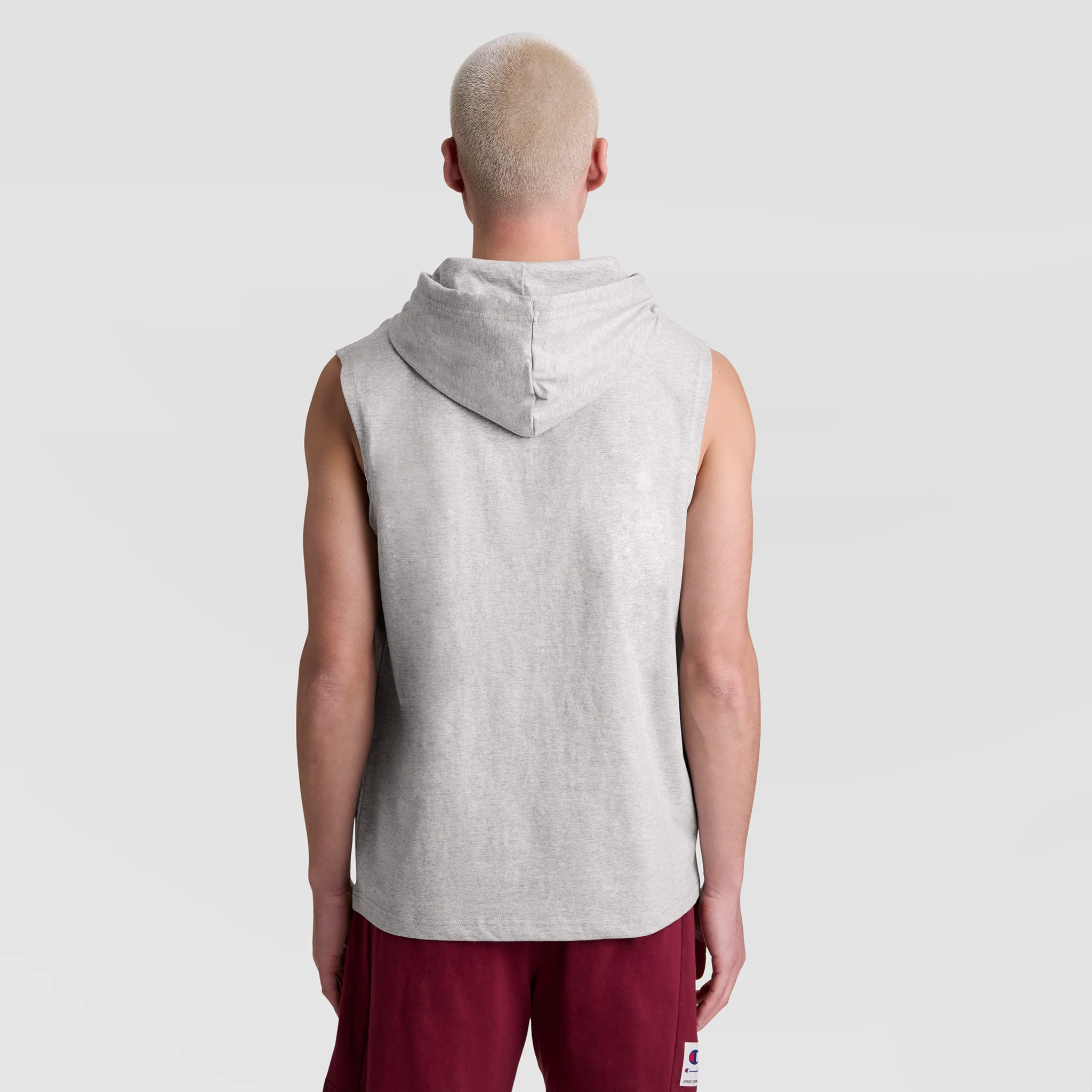 Sleeveless Hoodie, Embroidered C Logo - Image 2