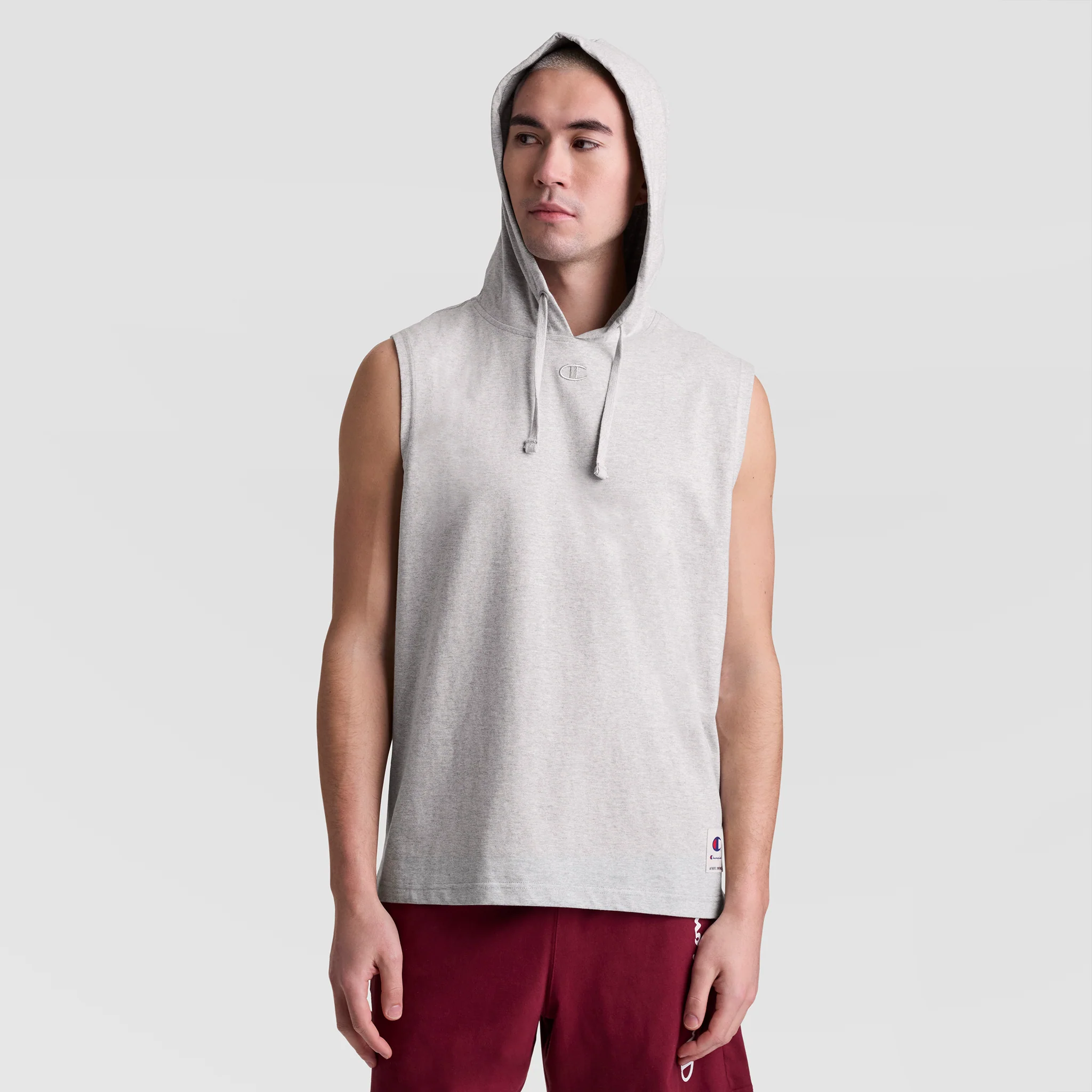 Sleeveless Hoodie, Embroidered C Logo - Image 5
