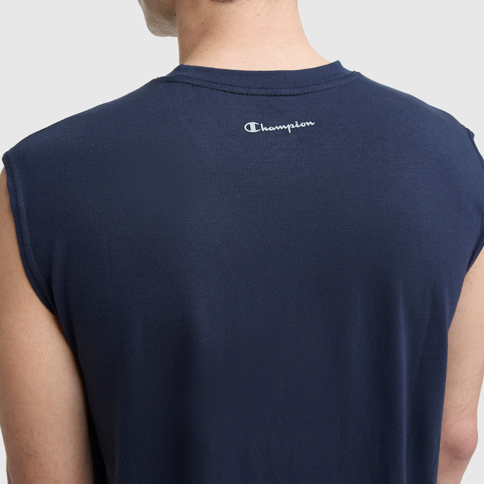 Sport Crewneck Muscle Tee, Script Logo - Image 4