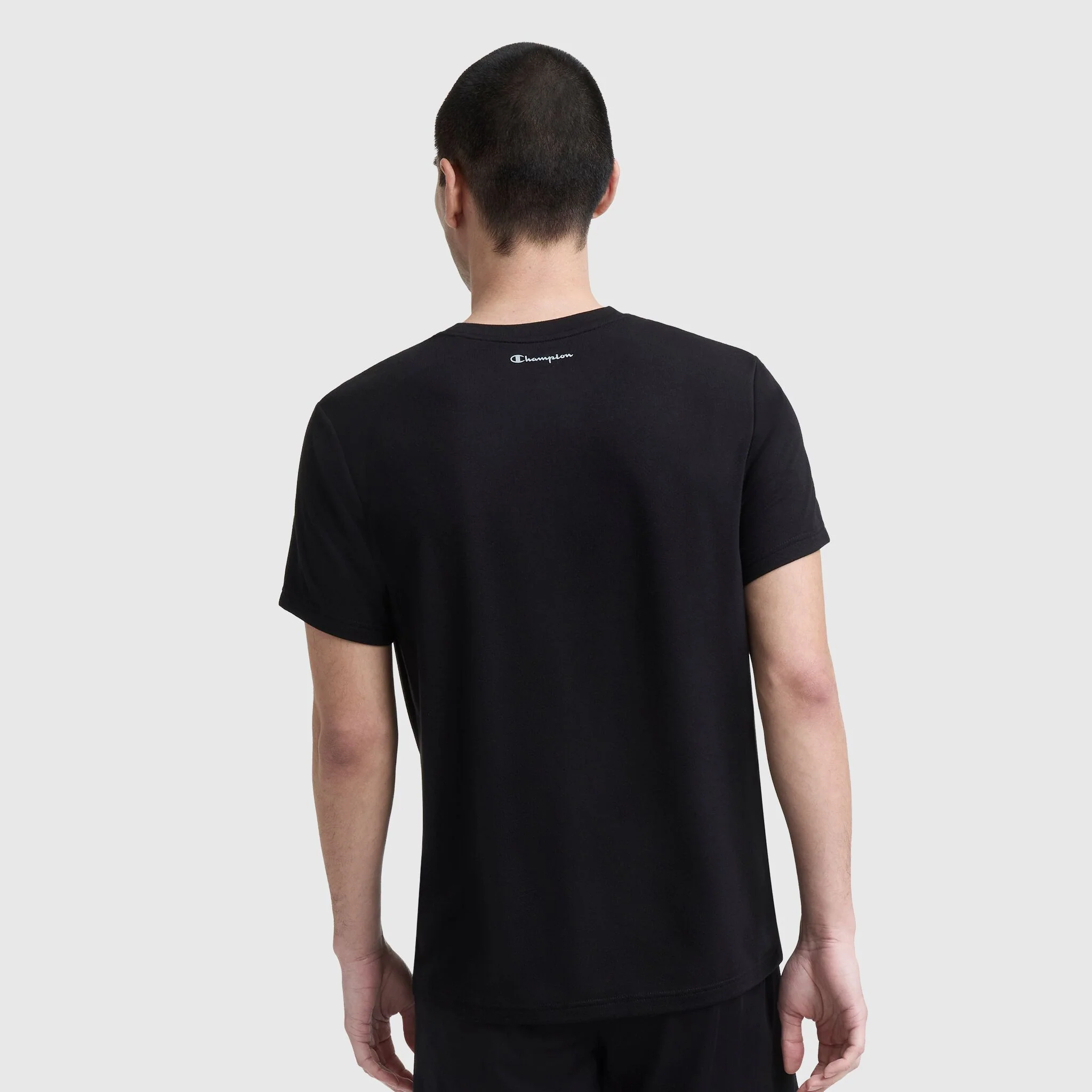 Sport Crewneck T-Shirt, Script Logo - Image 2