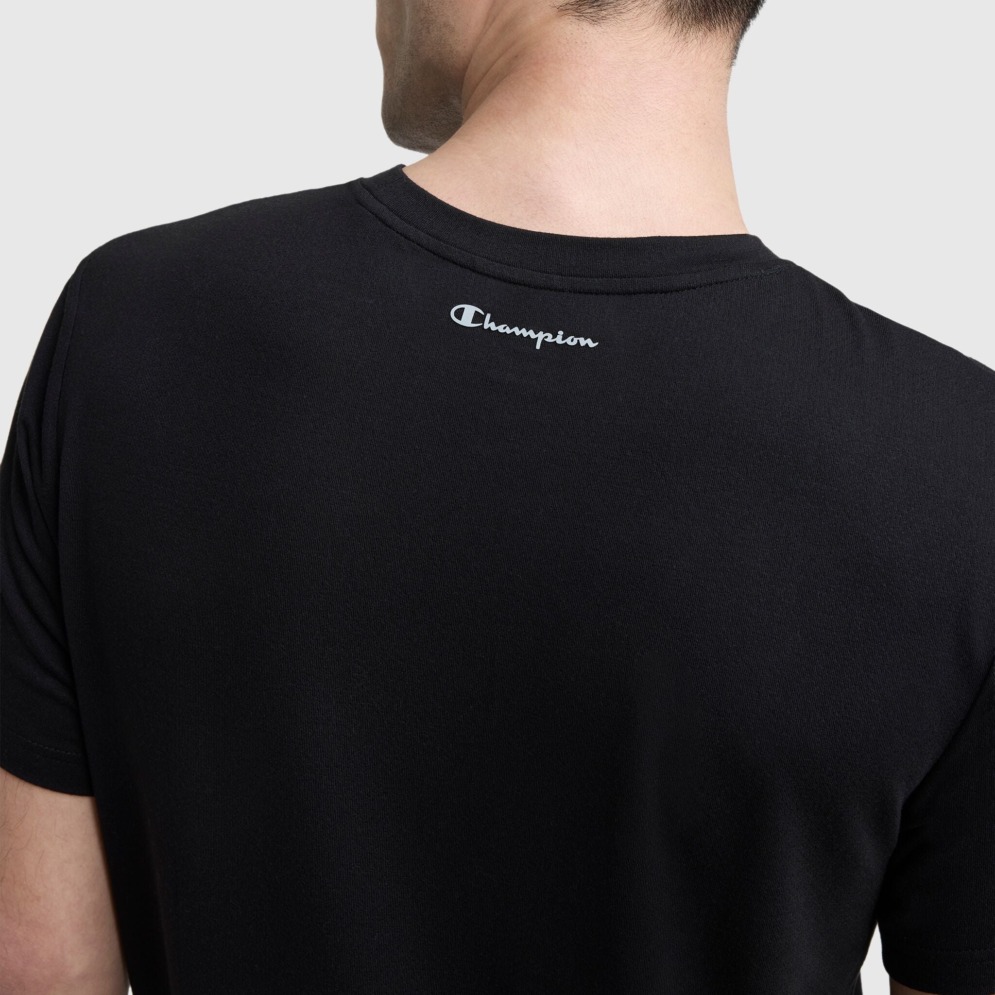 Sport Crewneck T-Shirt, Script Logo - Image 3