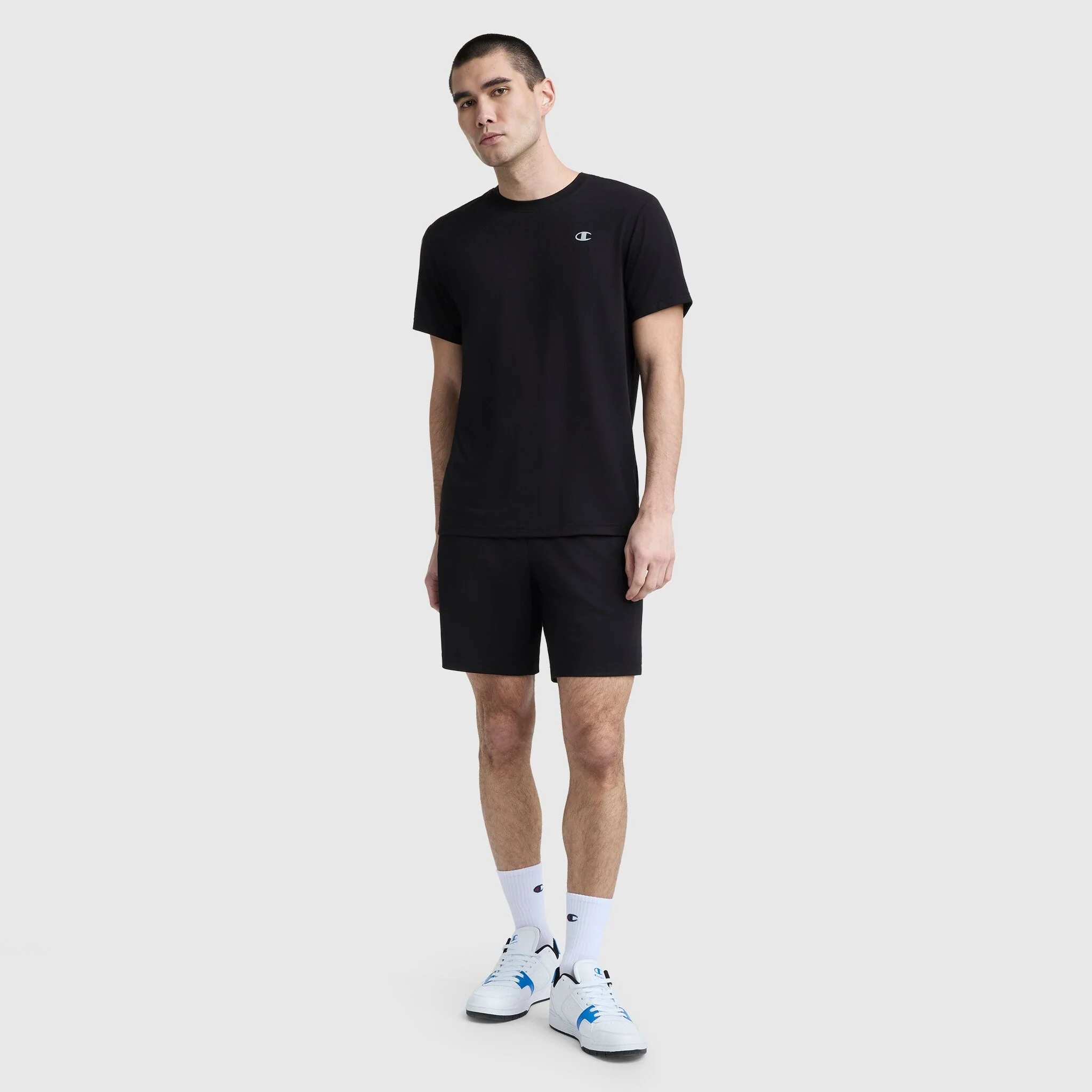 Sport Crewneck T-Shirt, Script Logo - Image 5