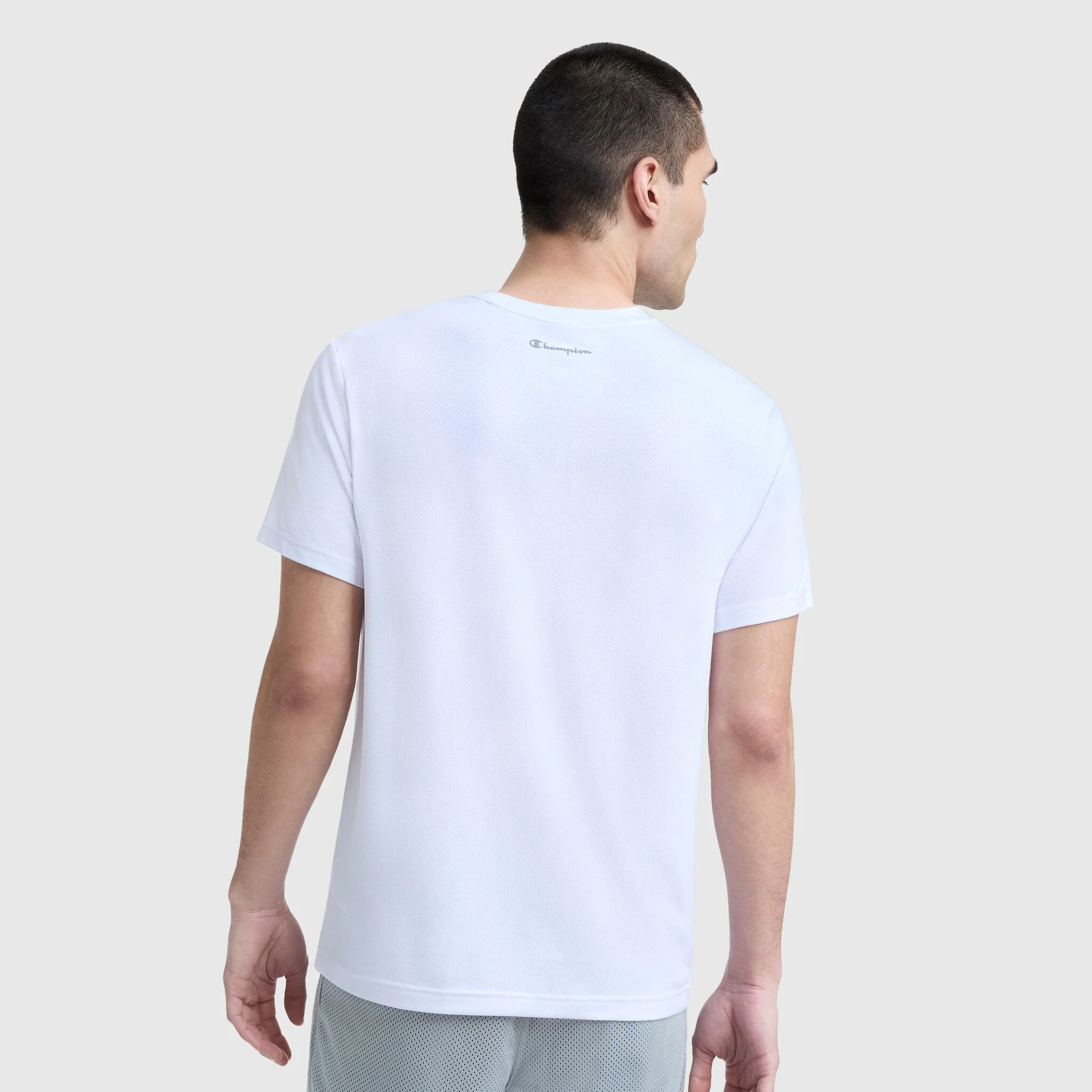 Sport Crewneck T-Shirt, Script Logo - Image 2