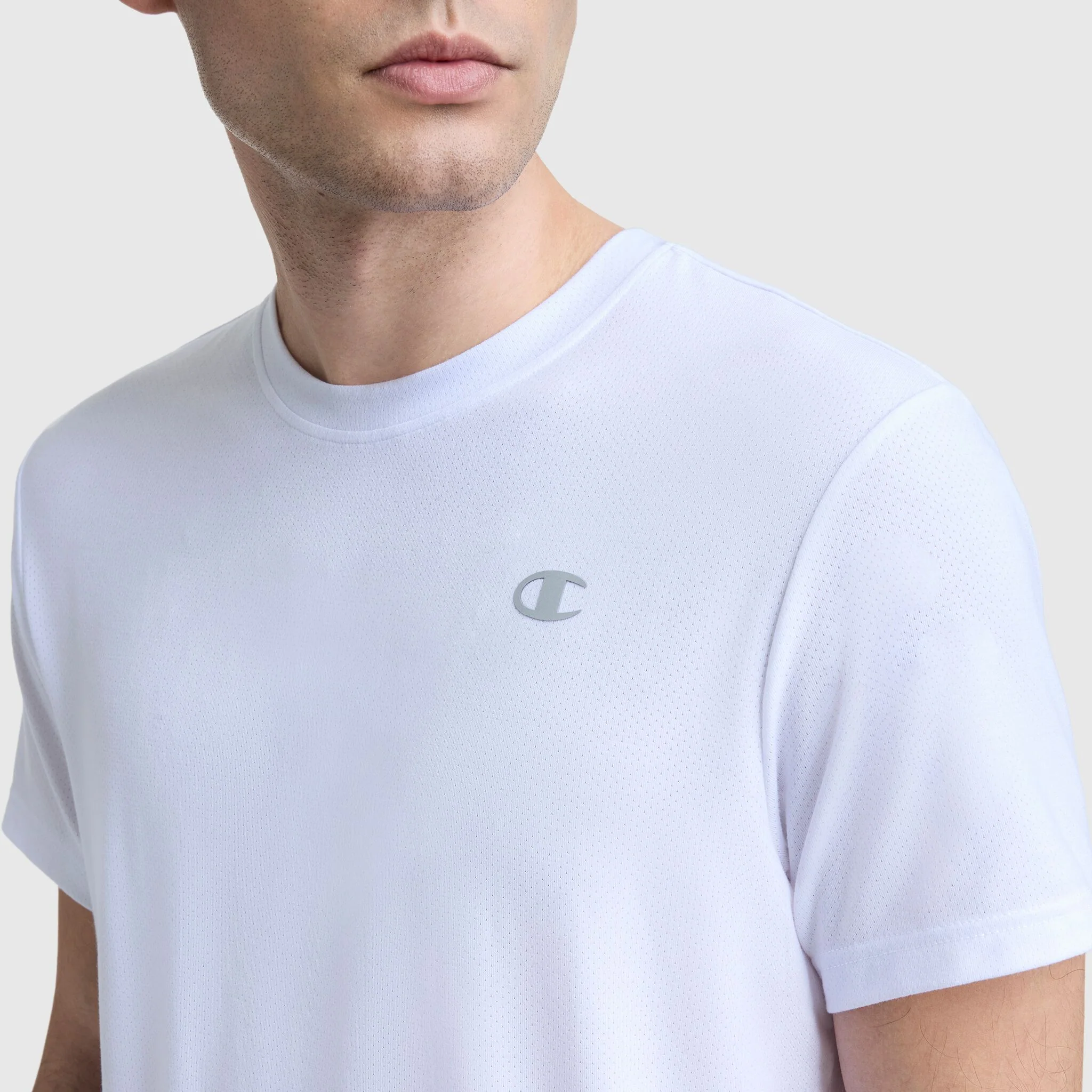 Sport Crewneck T-Shirt, Script Logo - Image 4