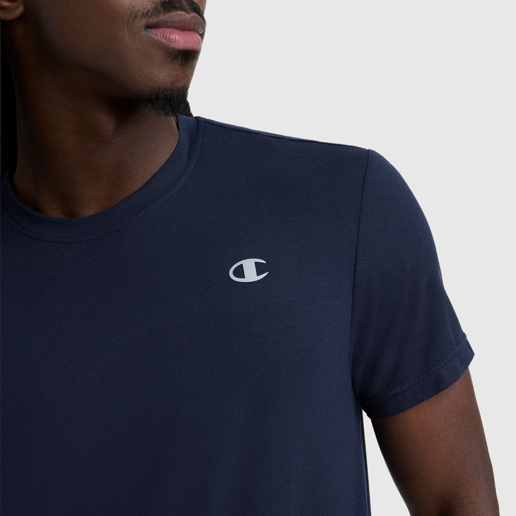 Sport Crewneck T-Shirt, Script Logo - Image 4