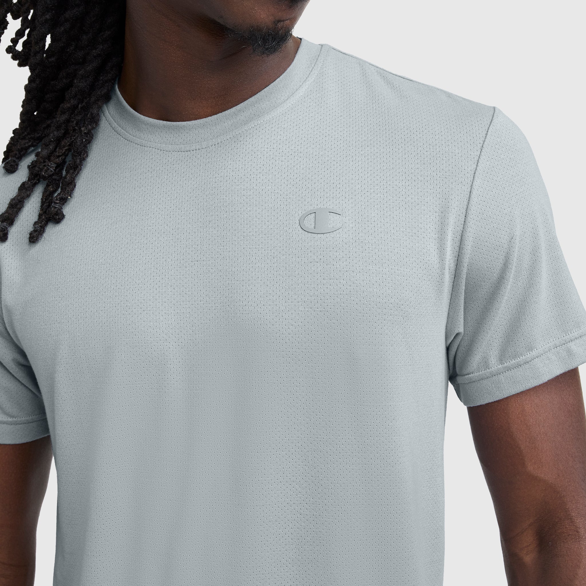Sport Crewneck T-Shirt, Script Logo - Image 4
