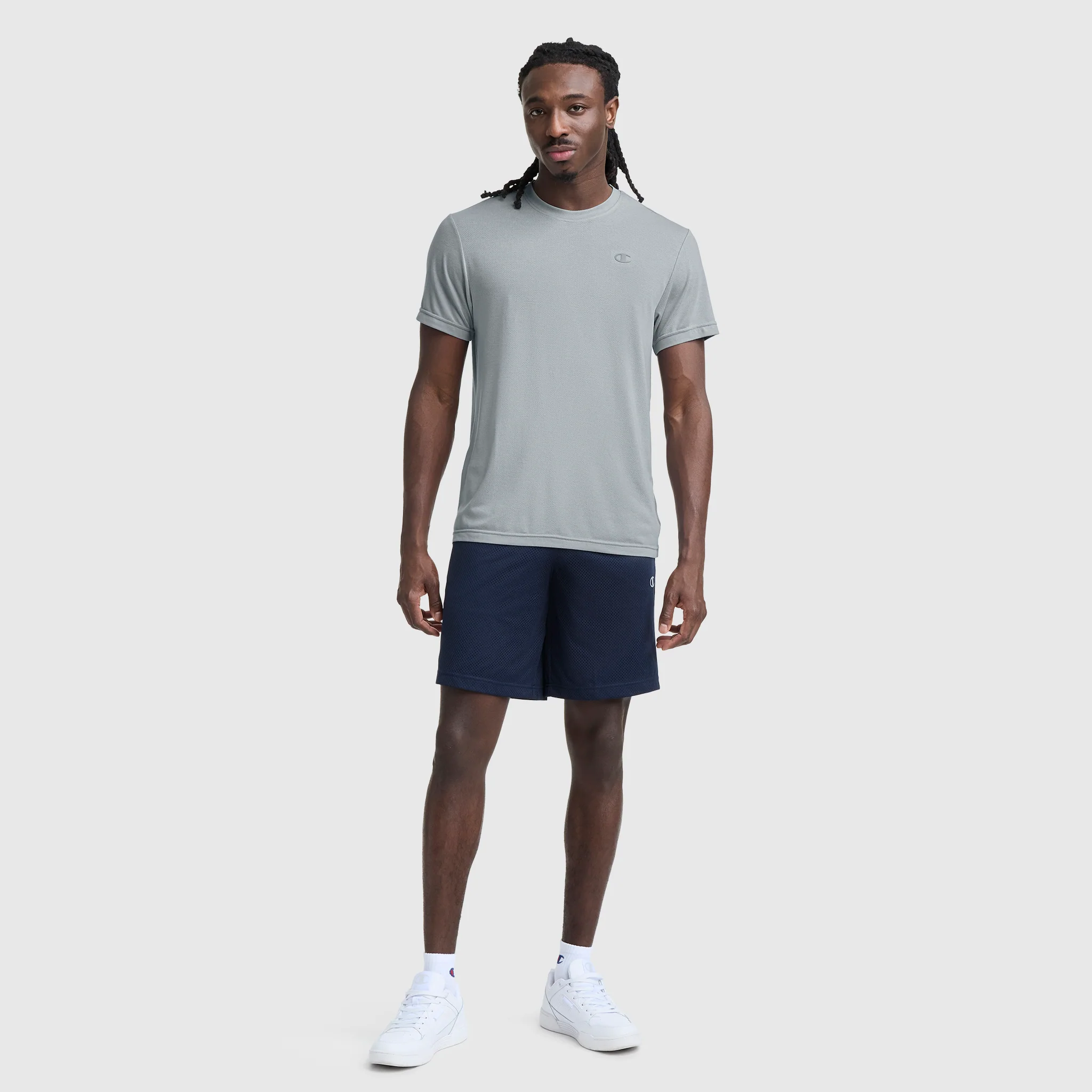 Sport Crewneck T-Shirt, Script Logo - Image 6