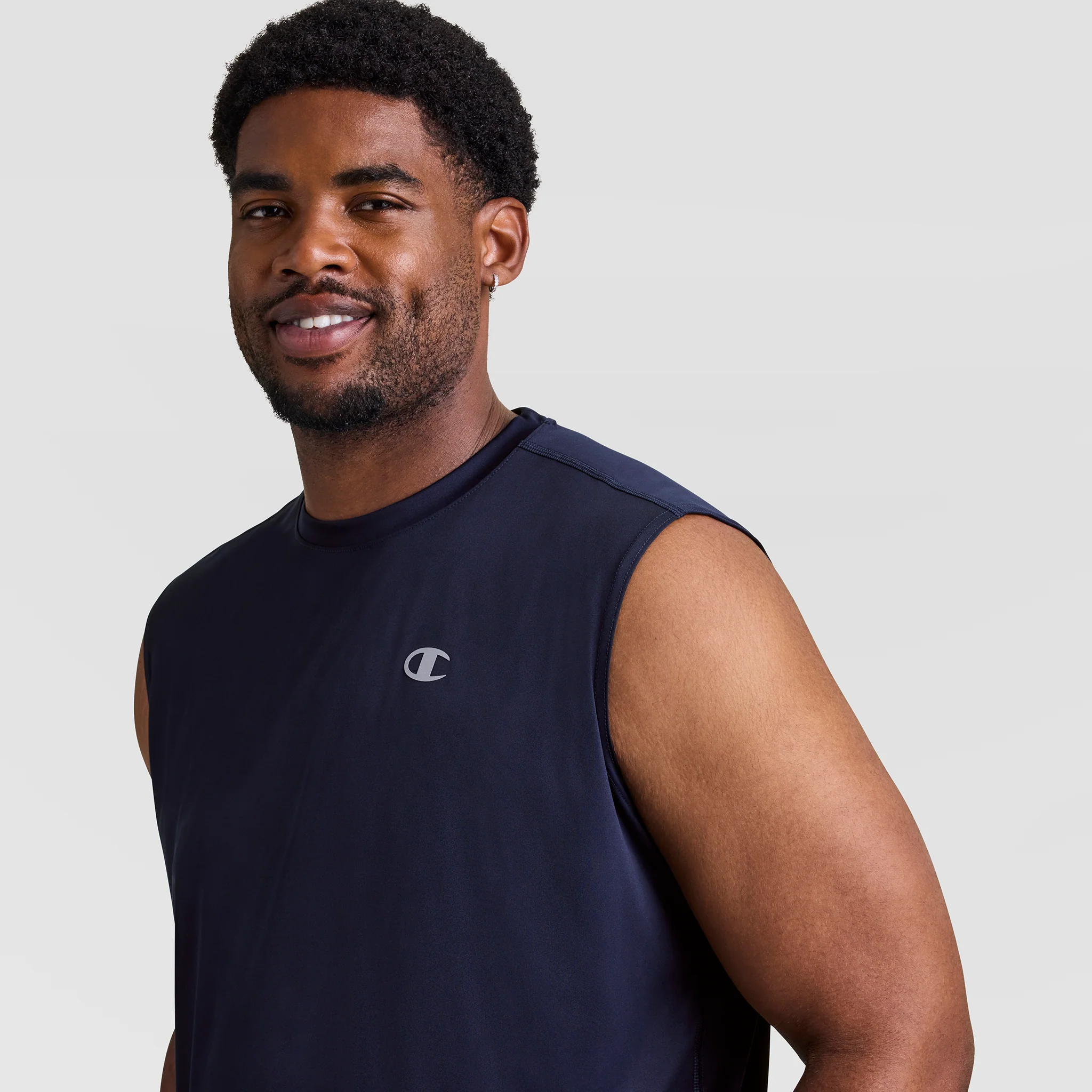 Sport Muscle Tank, Reflective C Logo - Big & Tall - Image 3