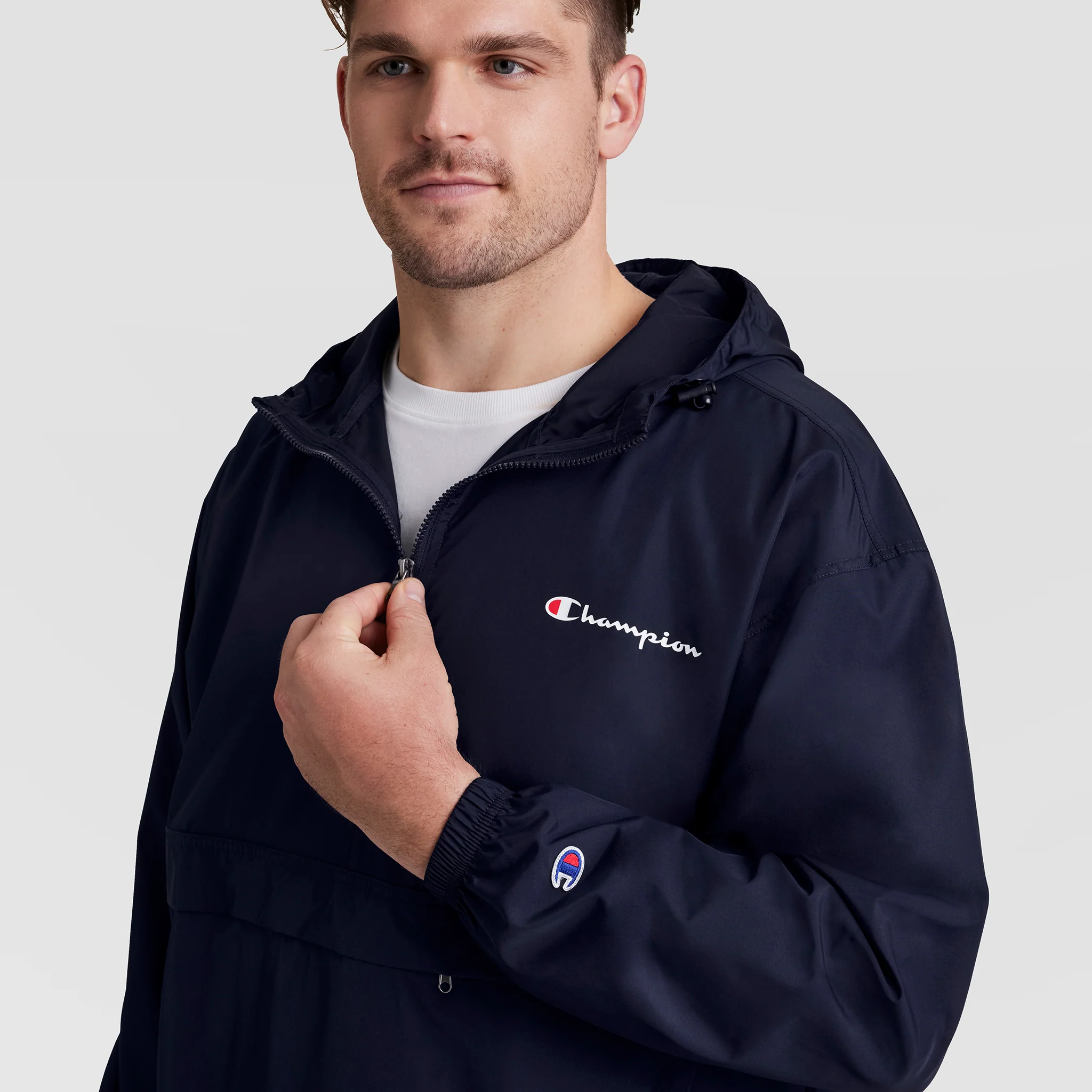 Stadium Packable Jacket, Script Logo - Big & Tall - Image 4