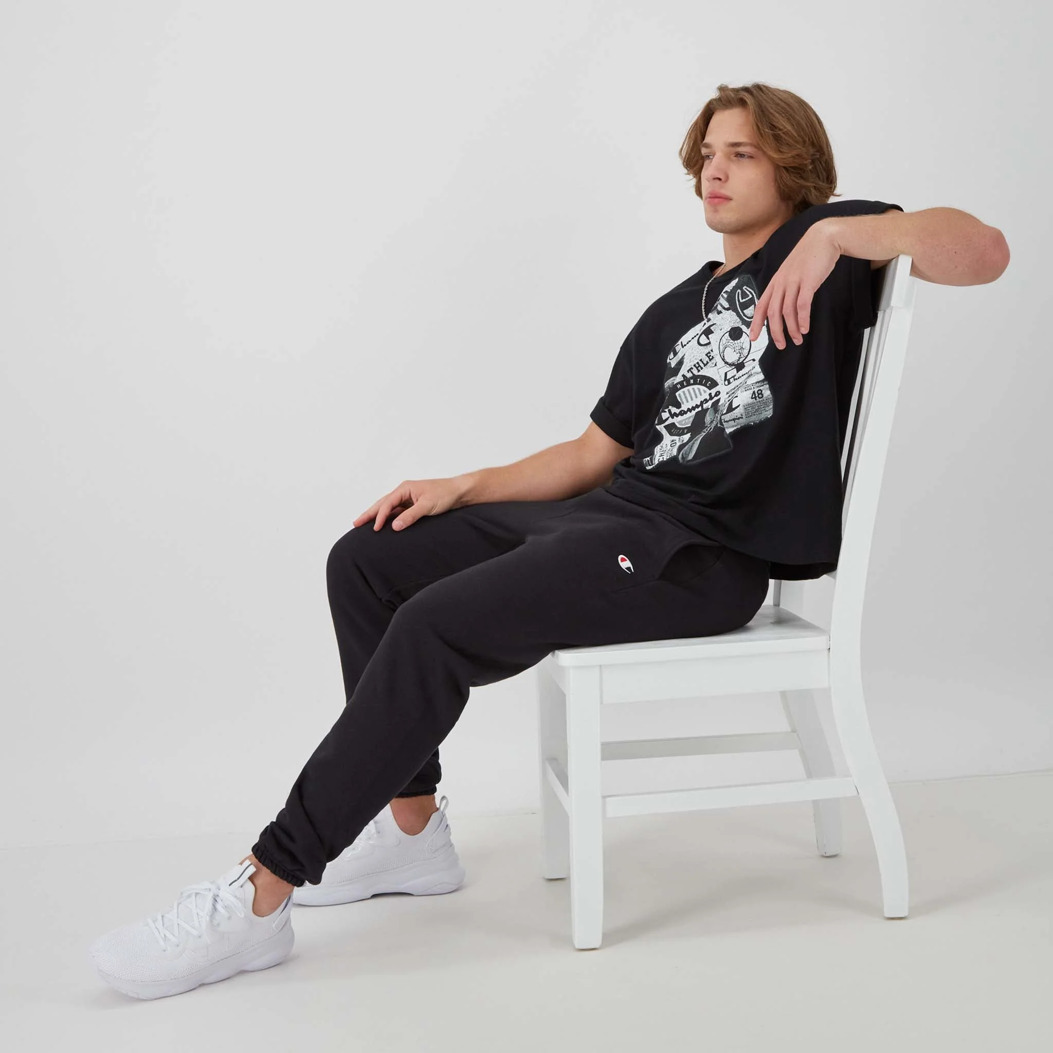 Reverse Weave Small Logo Cinched Sweatpants - Image 5