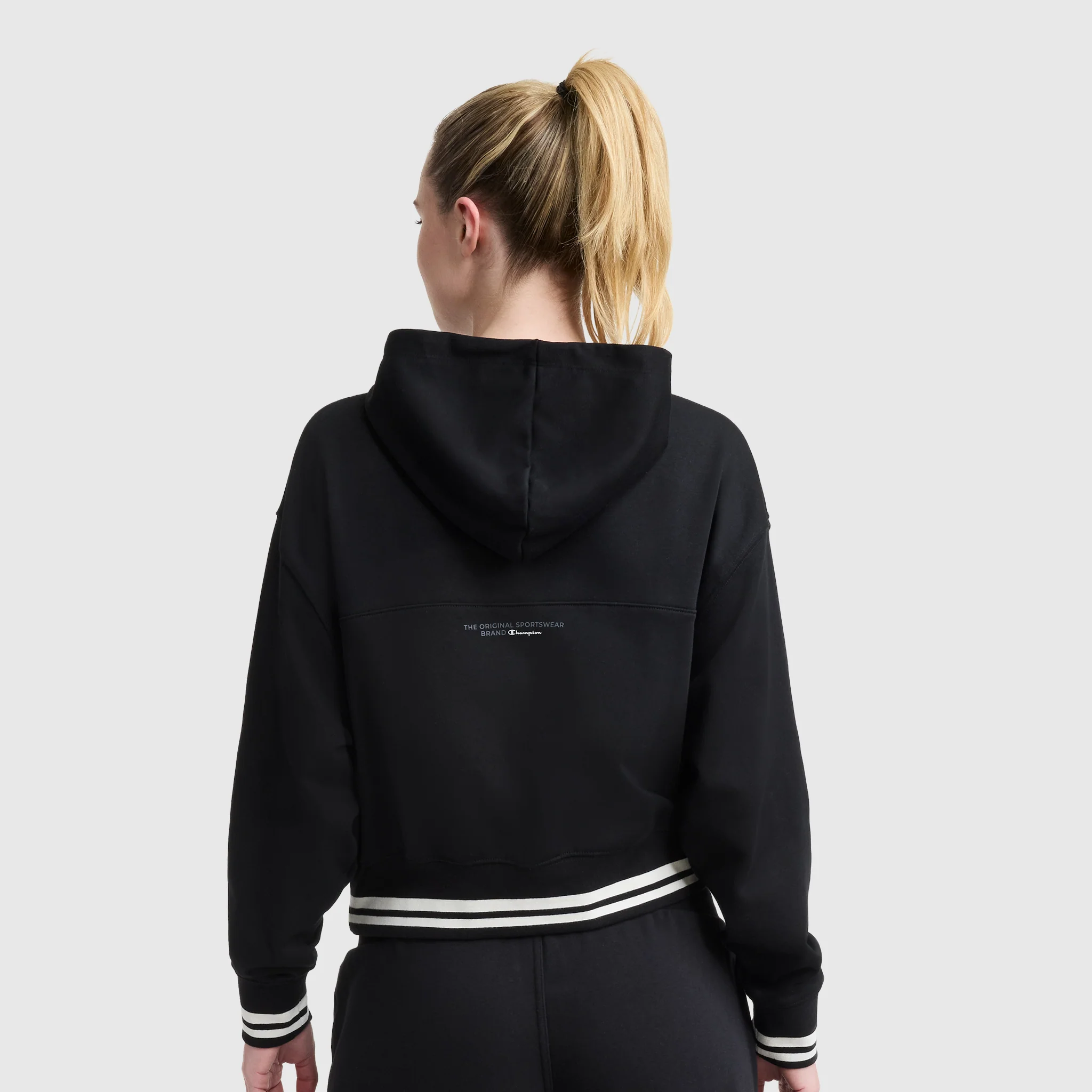 Tackle Lace Front Hoodie, Tonal Embroidered C Logo - Image 2