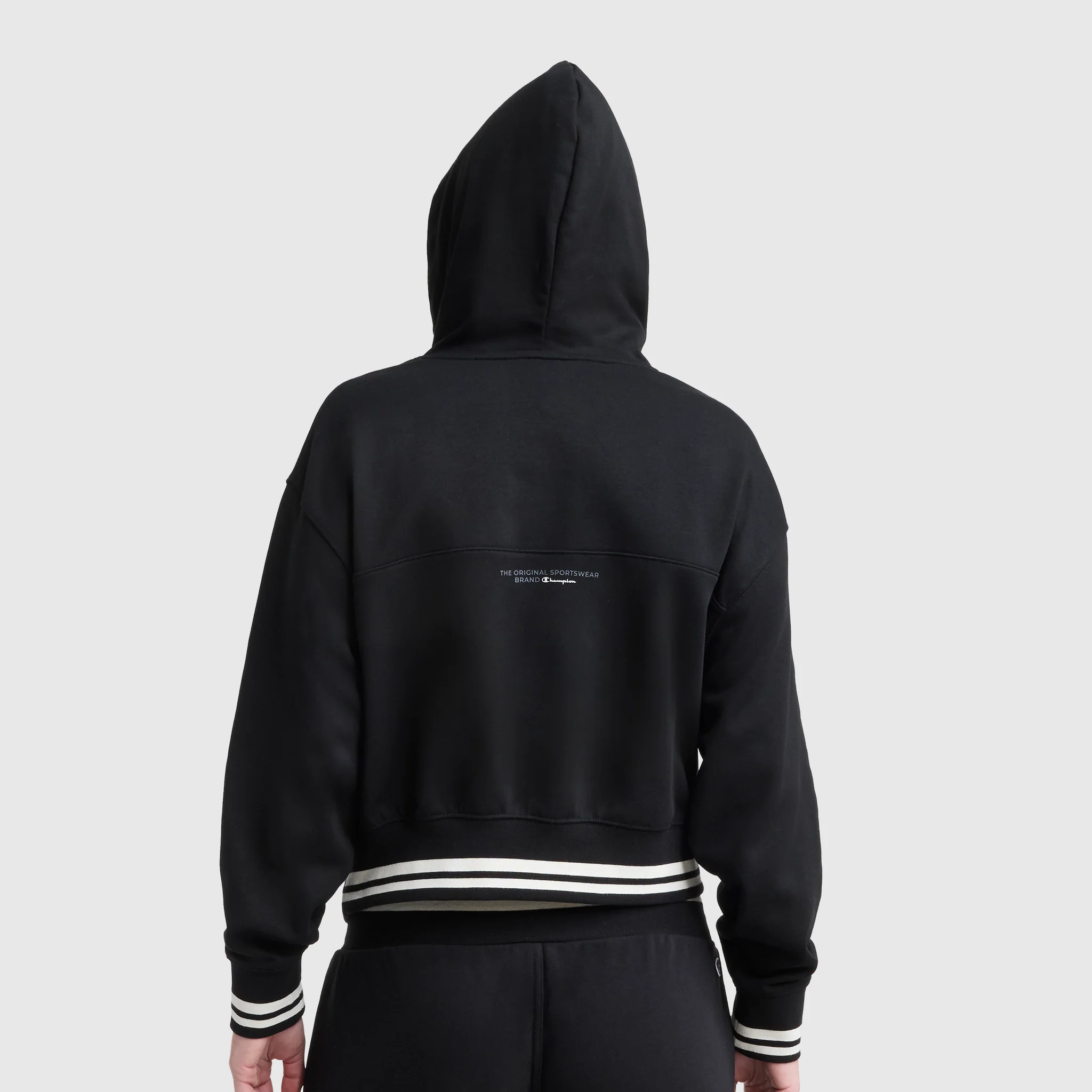 Tackle Lace Front Hoodie, Tonal Embroidered C Logo - Image 3