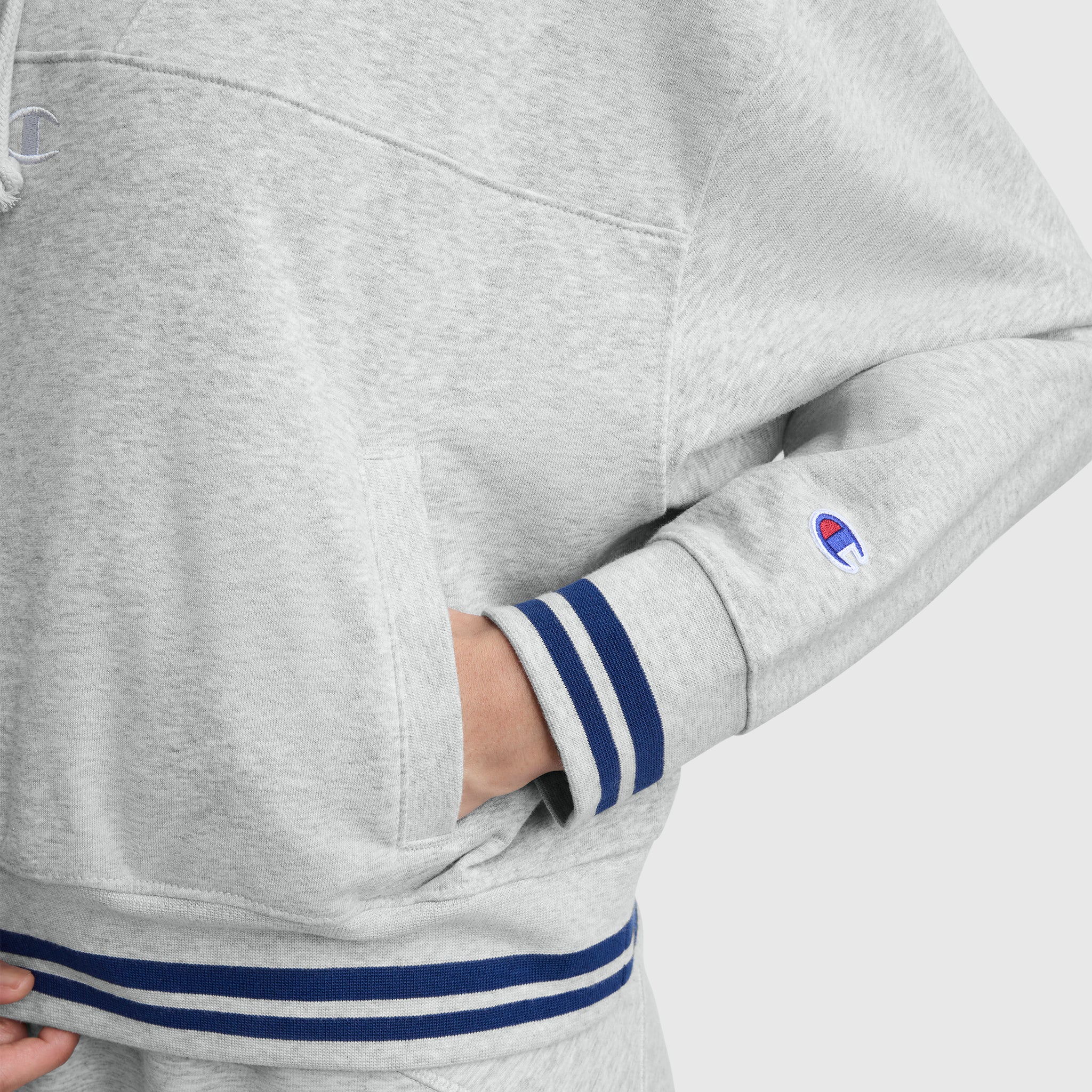 Tackle Lace Front Hoodie, Tonal Embroidered C Logo - Image 4