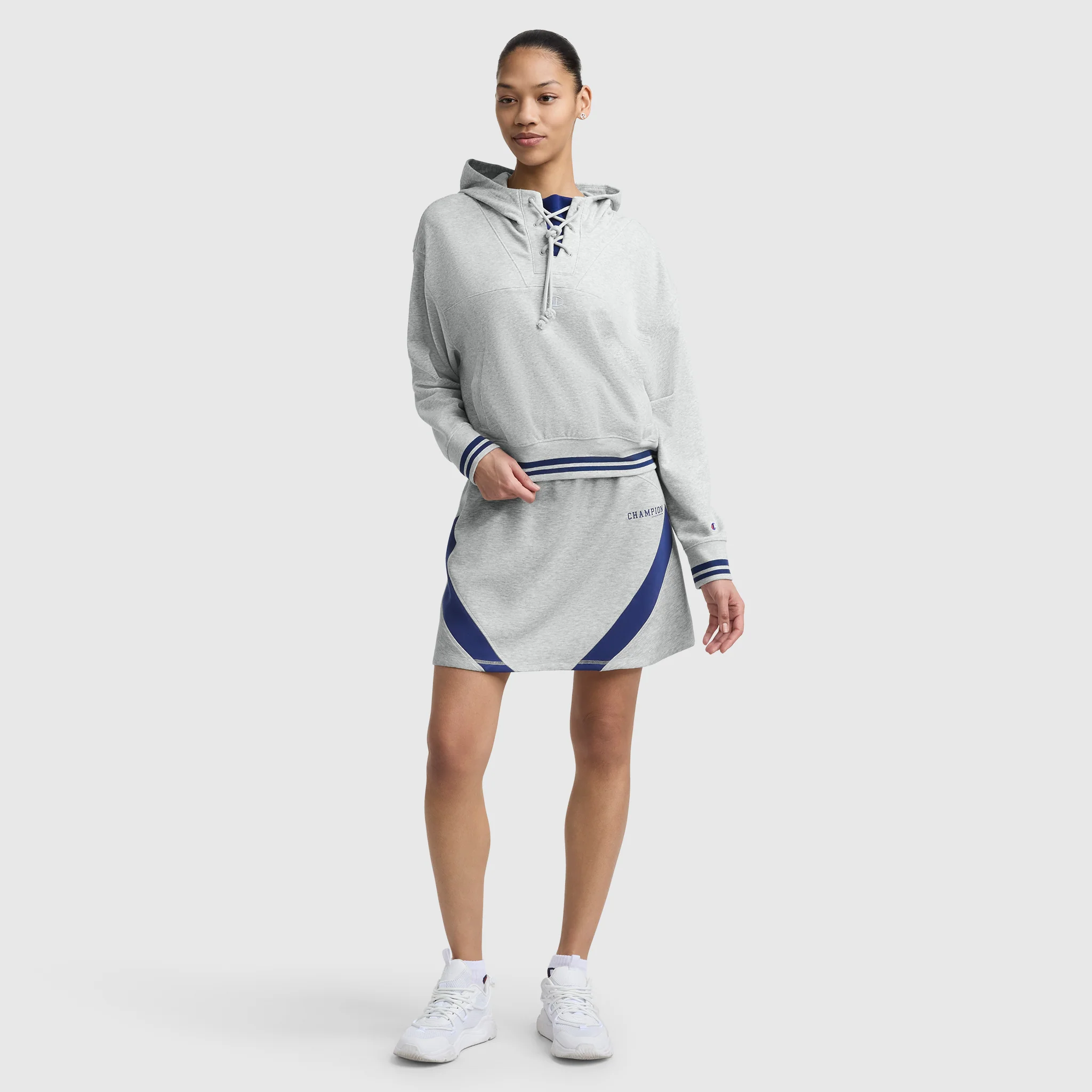Tackle Lace Front Hoodie, Tonal Embroidered C Logo - Image 7