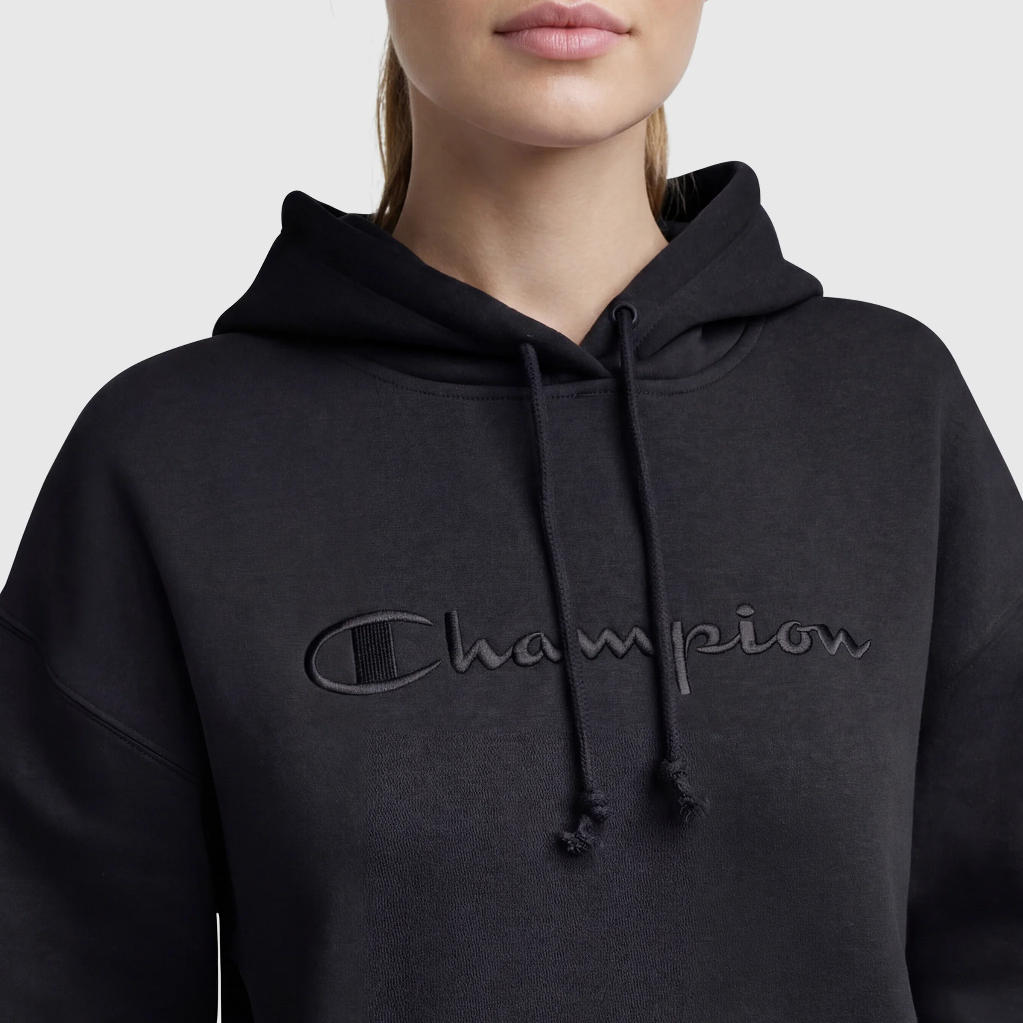 Powerblend Freshman Hoodie, Embroidered Script Logo - Image 4