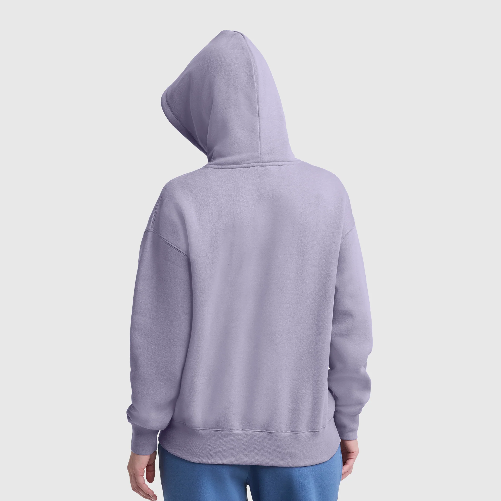 Powerblend Freshman Hoodie, Embroidered Script Logo - Image 3