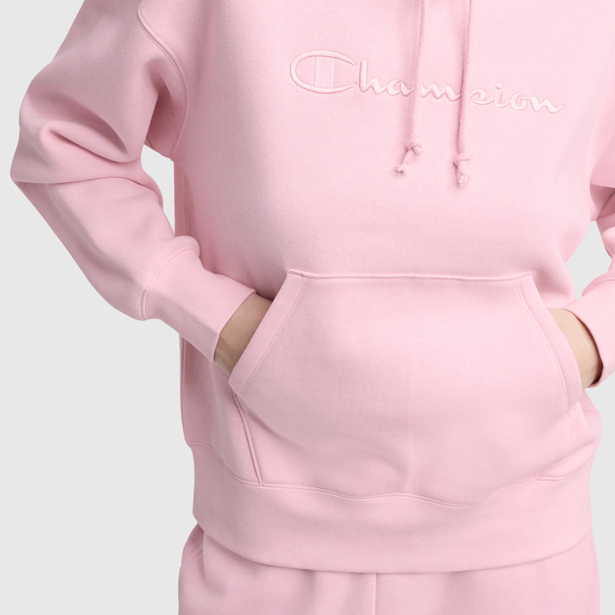 Powerblend Freshman Hoodie, Embroidered Script Logo - Image 4