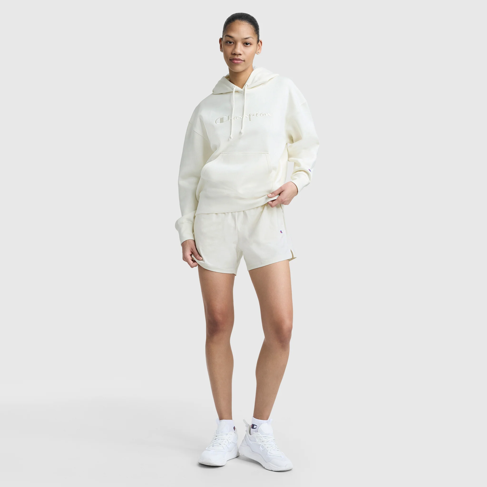 Powerblend Freshman Hoodie, Embroidered Script Logo - Image 6