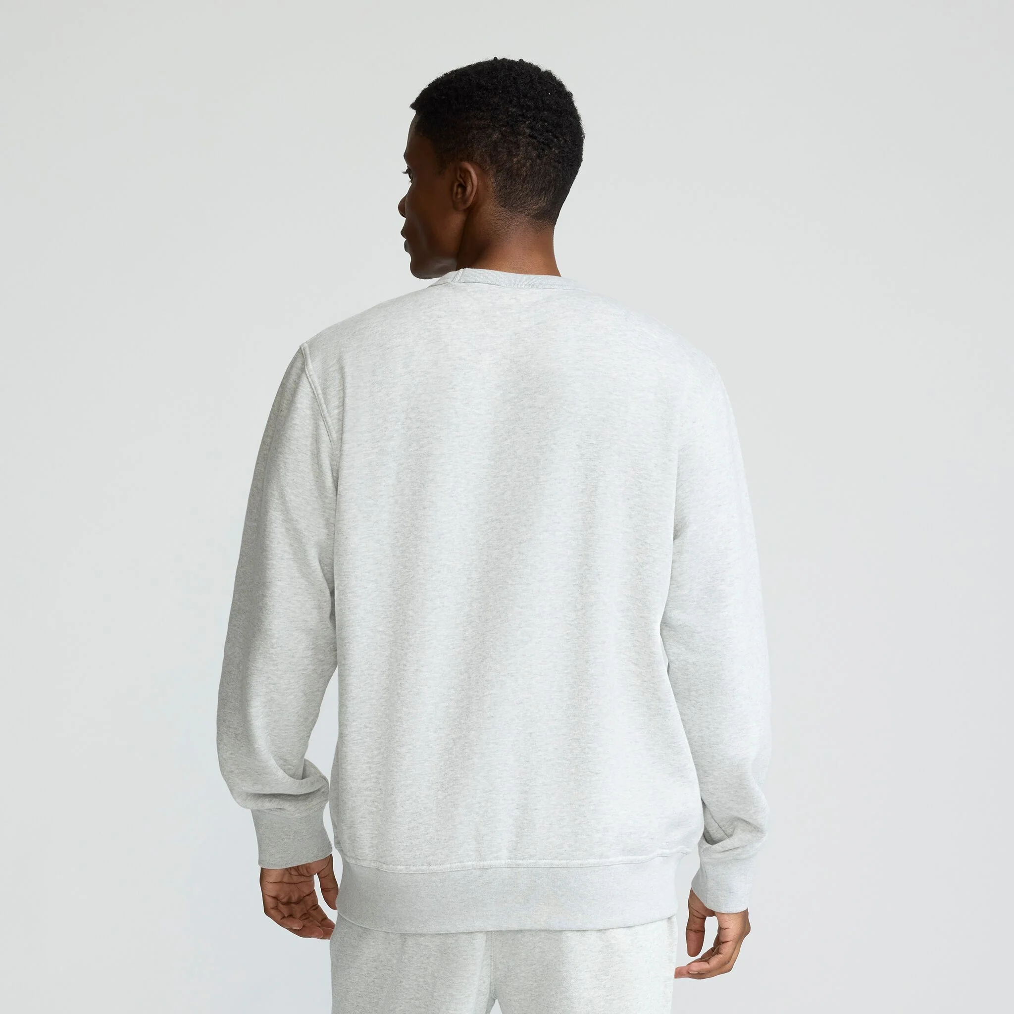 Powerblend Crewneck, Classic Script/Open Hem Sweatpants Set - Image 3